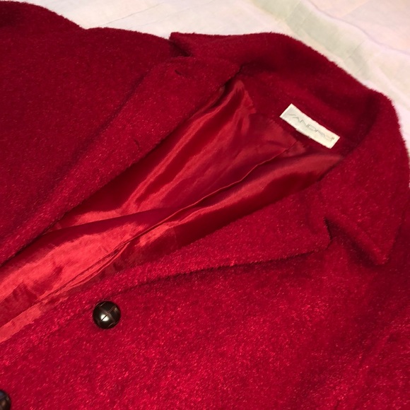 NWOT Red Sandro Sherpa Coat Sz S - Picture 2 of 4